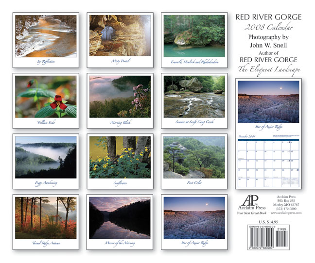 John Snell Photography Red River 2008 Calendar