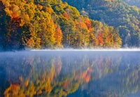 Autumn Mist at Mill Creek Lake