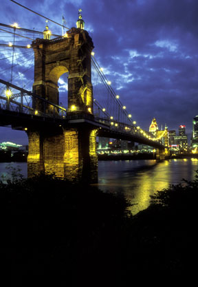 Covington Bridge at Dusk