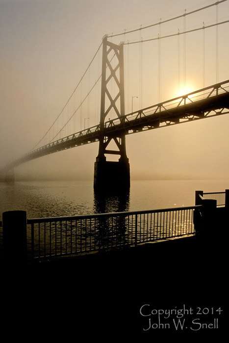 Daybreak at the Simon Kenton Bridge, Maysville