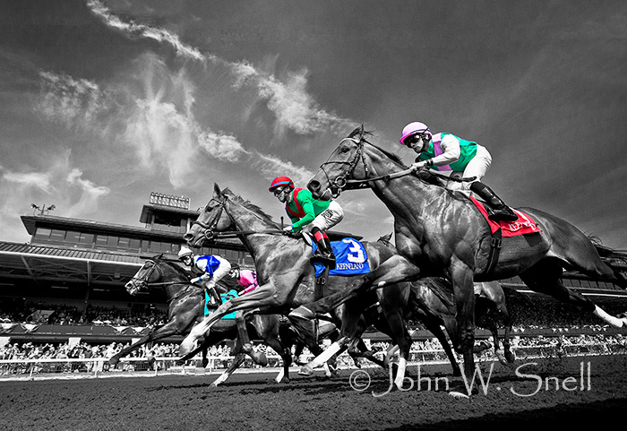 Keeneland Threesome B&W