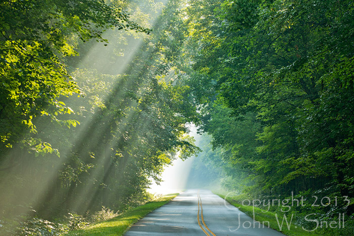 Lightrays on the Parkway