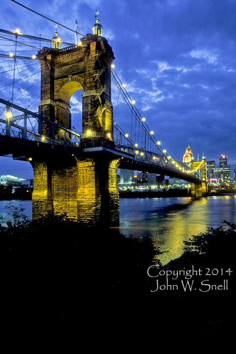 Roebling Bridge at Dusk